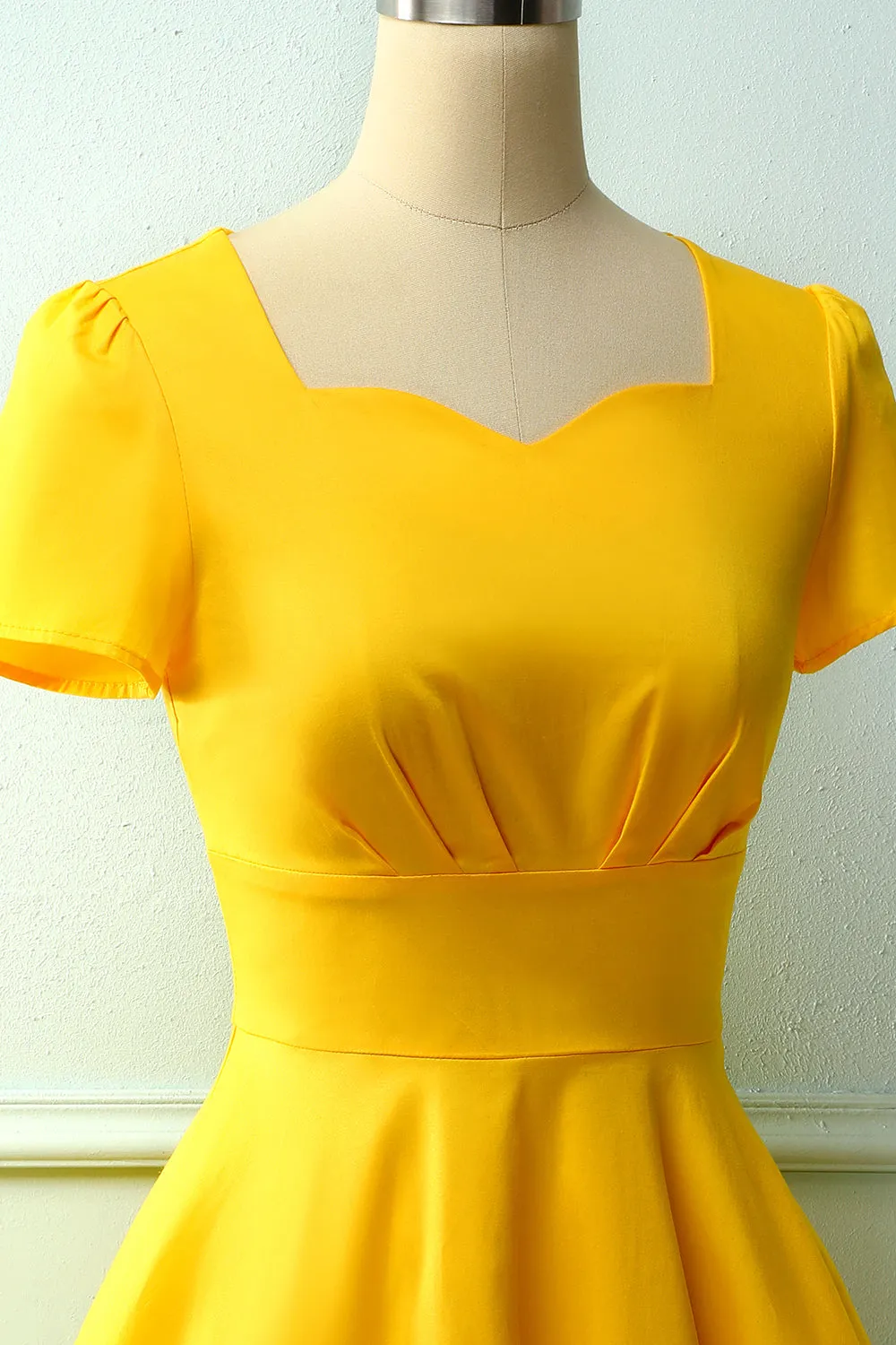 Swing 50s Dress with Short Sleeves(BELT IS NOT INCLUDED) sold by Zapaka product image thumbnail 3