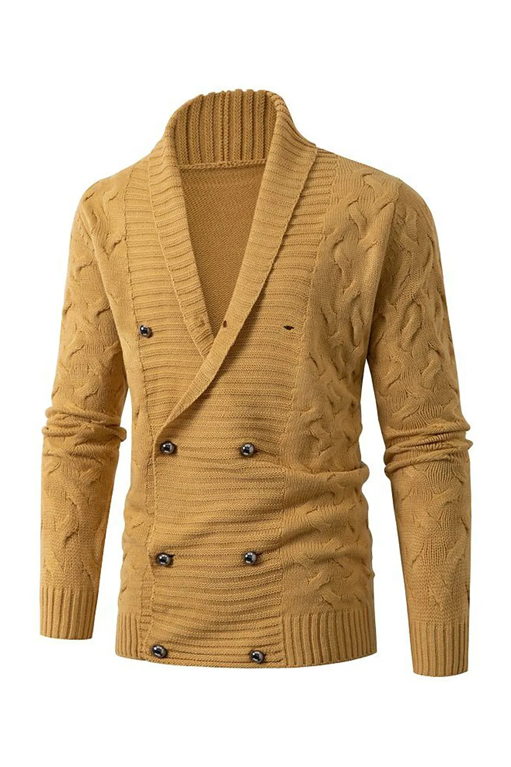 Grey Mens Casual Stand Collar Cardigan sold by Zapaka product image thumbnail 4