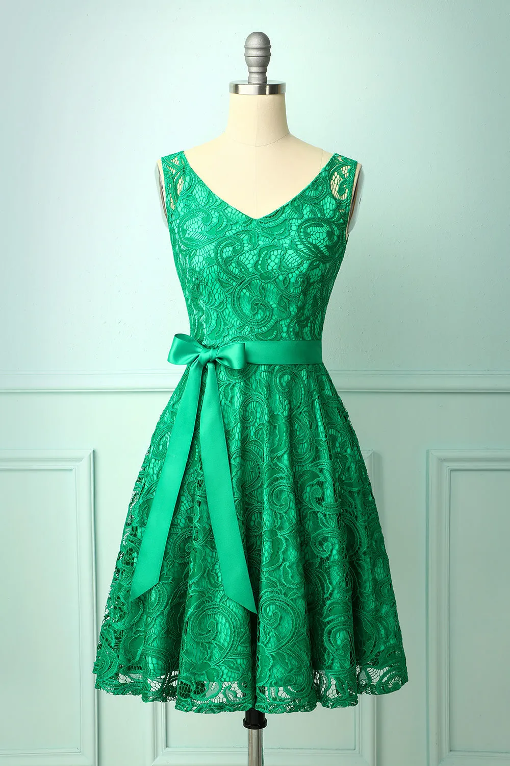 Green Lace Bridesmaid sold by Zapaka