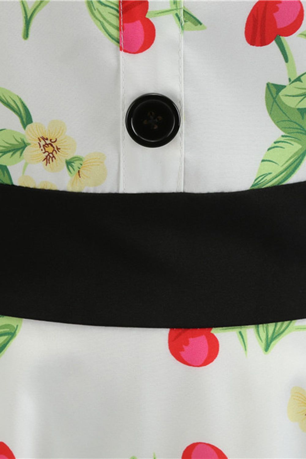 Light Green Printed Sleeveless Vintage Dress sold by Zapaka product image thumbnail 4