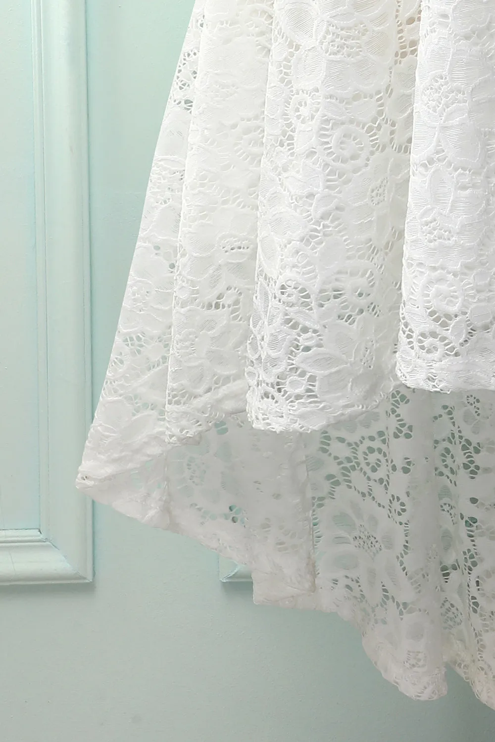 White Off the Shoulder Dress sold by Zapaka product image thumbnail 5