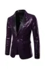 Sparkly Gold Notched Lapel Prom Blazer sold by Zapaka
