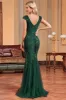 Mermaid Dark Green Long Prom Dress sold by Zapaka