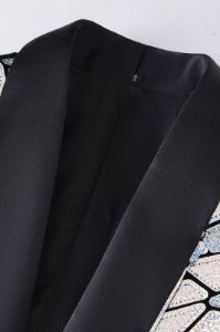 Sparkly Silver Mirror Men Blazer sold by Zapaka