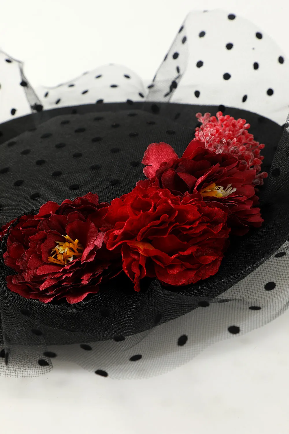 Black Halloween Top Hat With Flowers sold by Zapaka product image thumbnail 3