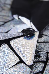 Sparkly Silver Mirror Men Blazer sold by Zapaka