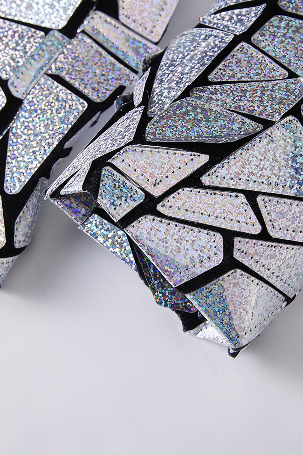 Sparkly Silver Mirror Men Blazer sold by Zapaka product image thumbnail 5