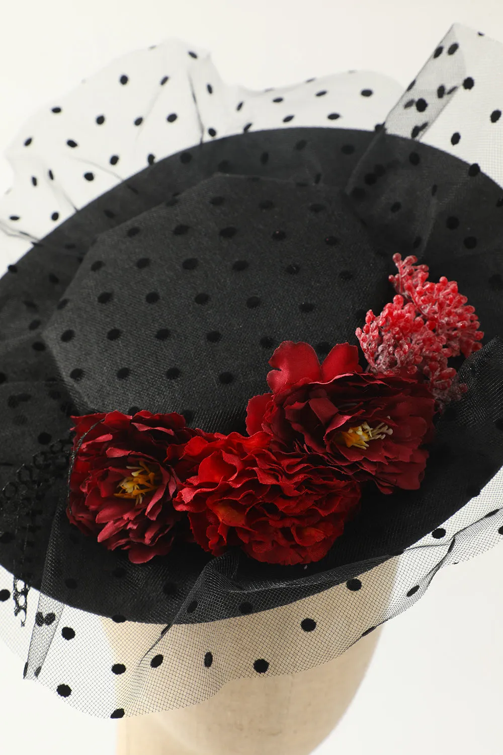 Black Halloween Top Hat With Flowers sold by Zapaka product image thumbnail 5