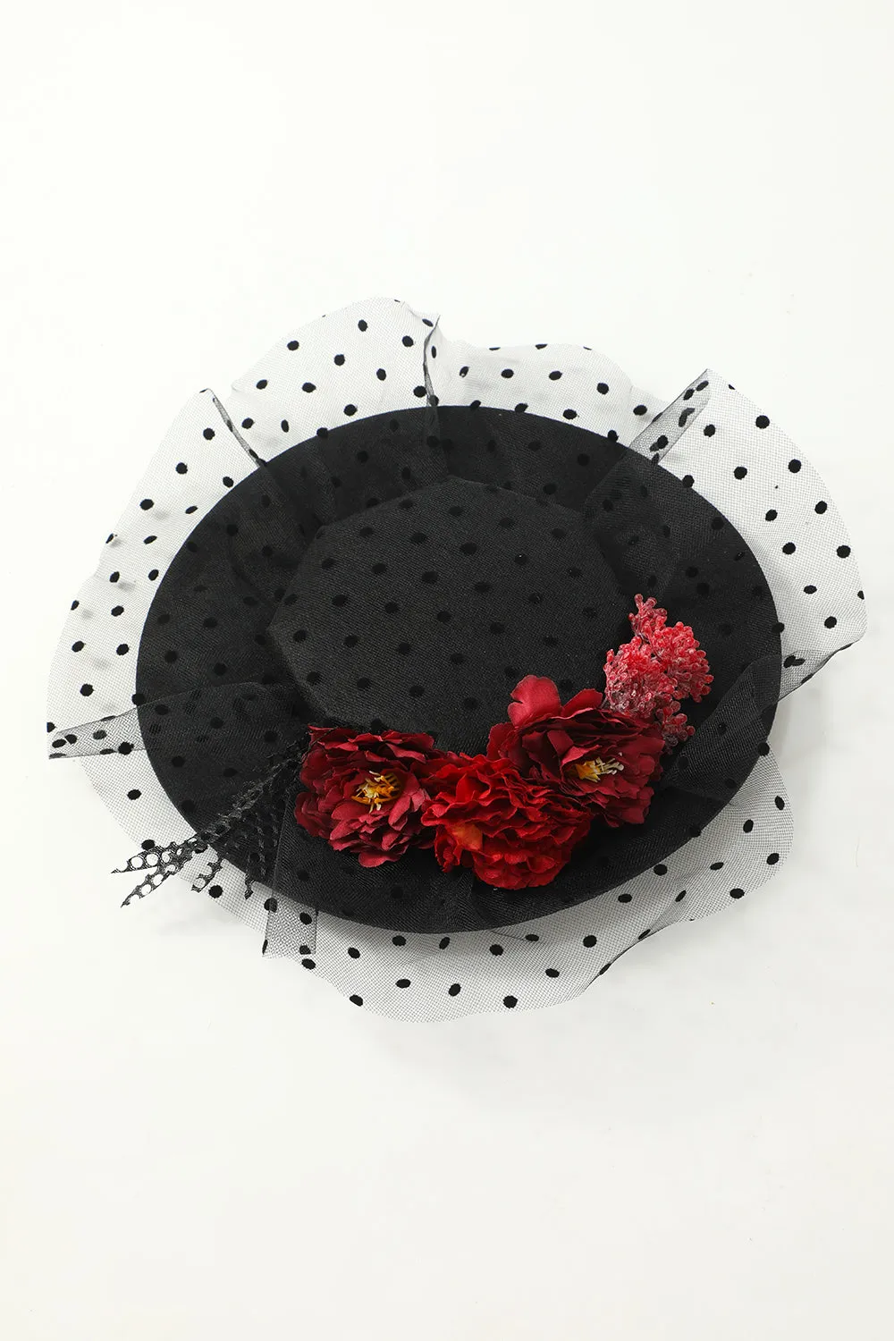 Black Halloween Top Hat With Flowers sold by Zapaka product image thumbnail 2