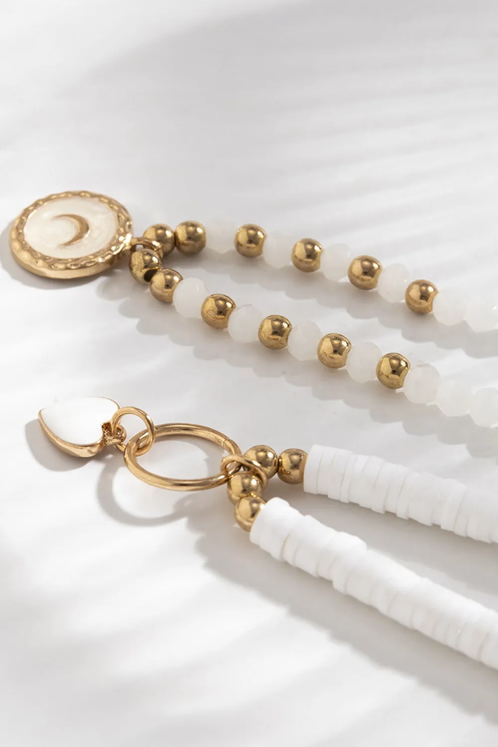 Boho White Beaded Necklace sold by Zapaka product image thumbnail 3