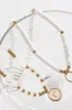 Boho White Beaded Necklace sold by Zapaka
