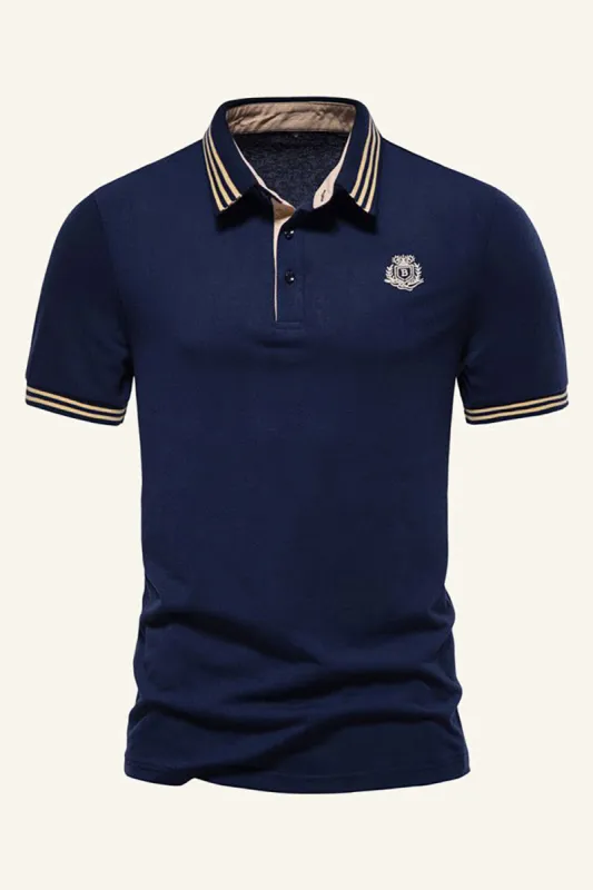 Silm Fit Navy Short Sleeves Polo Shirt sold by Zapaka