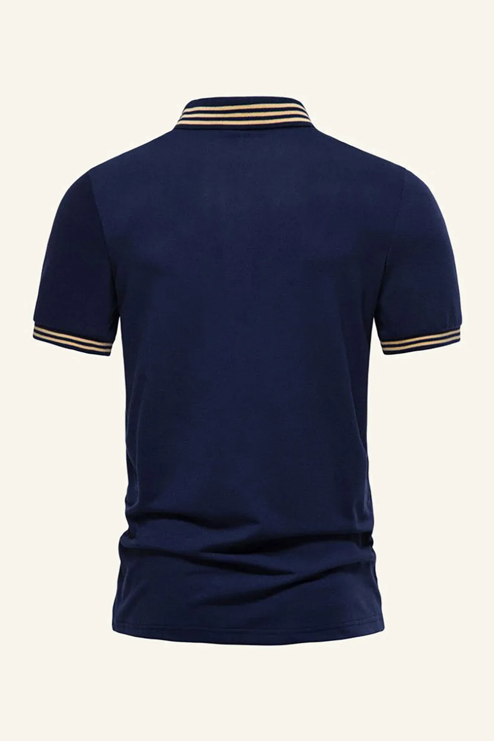 Silm Fit Navy Short Sleeves Polo Shirt sold by Zapaka product image thumbnail 2