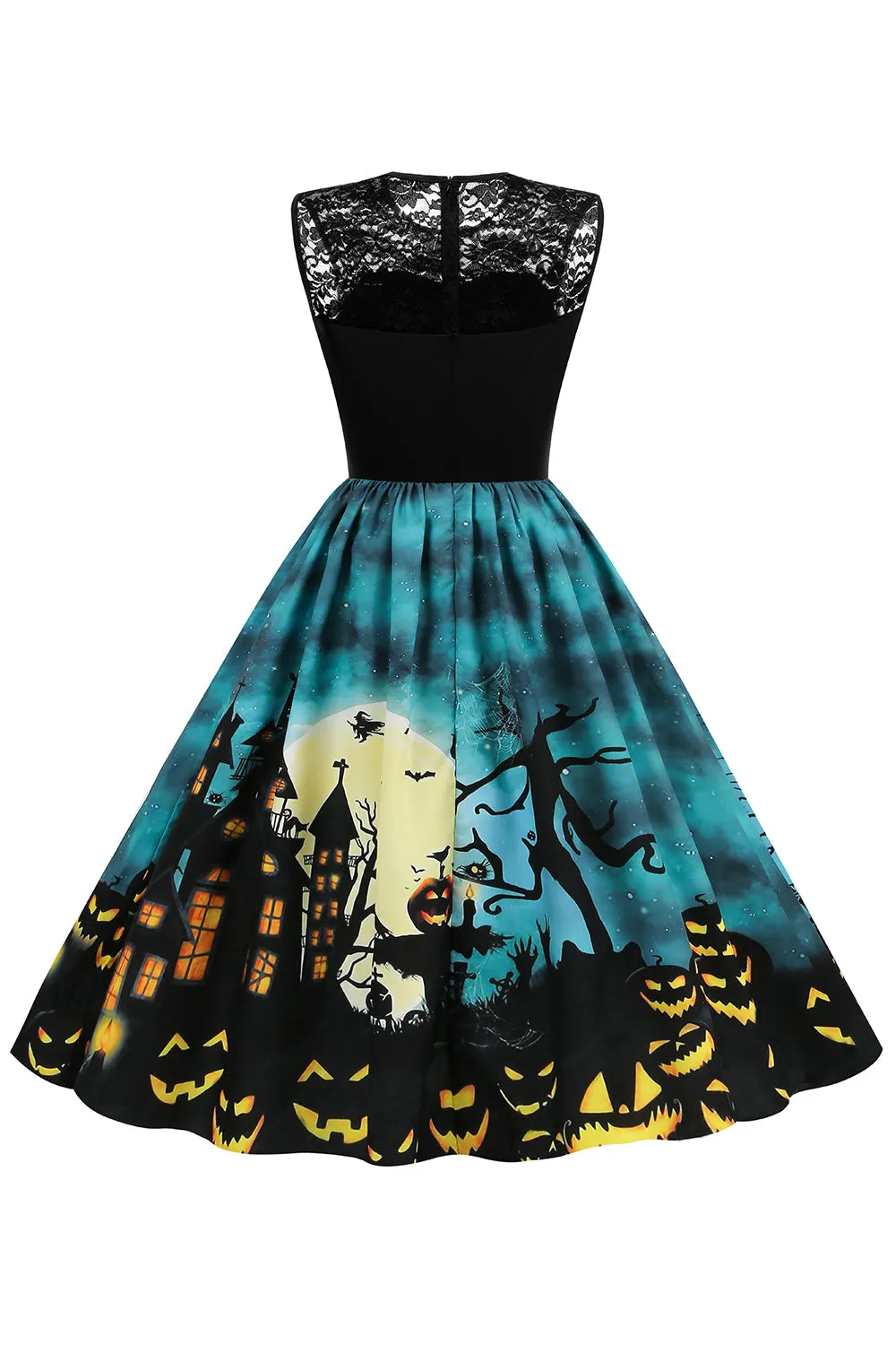Jewel Neck Halloween Vintage Dress sold by Zapaka product image thumbnail 2