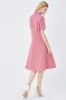 Black Short Sleeves Button Down Summer Shirt Dress sold by Zapaka