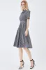 Black Short Sleeves Button Down Summer Shirt Dress sold by Zapaka