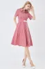 Black Short Sleeves Button Down Summer Shirt Dress sold by Zapaka