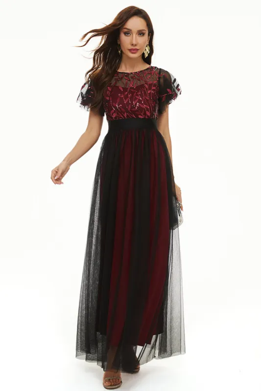 Sequins Tulle Mother of Bride Dress sold by Zapaka