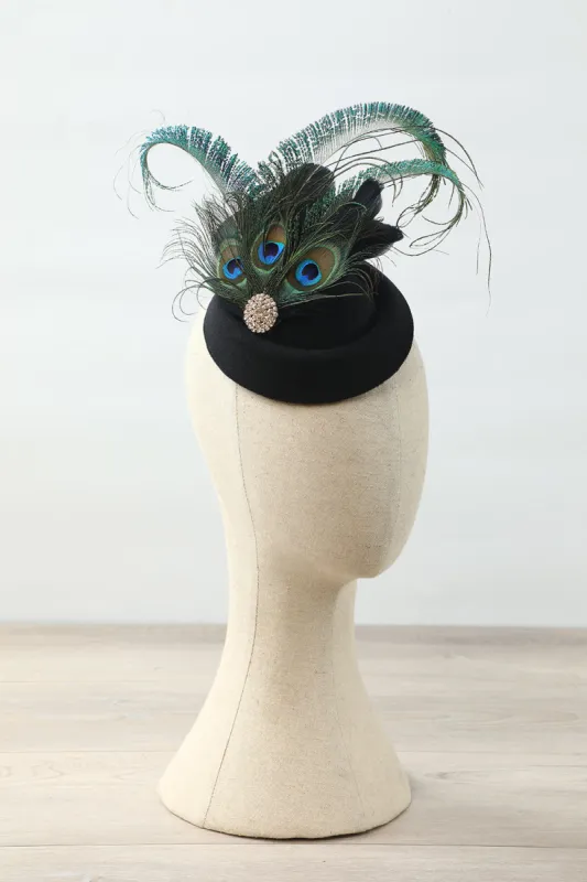 1920s Black Peacock Headpieces sold by Zapaka