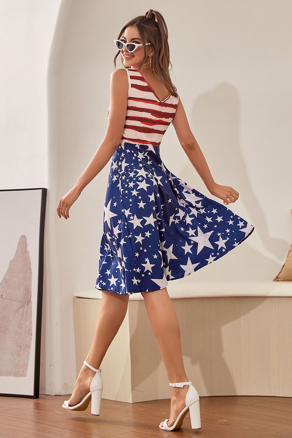 American Independence Day Retro Women's Dress sold by Zapaka product image thumbnail 2