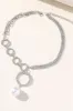 Silver Sparking Rhinestone Choker Necklace sold by Zapaka
