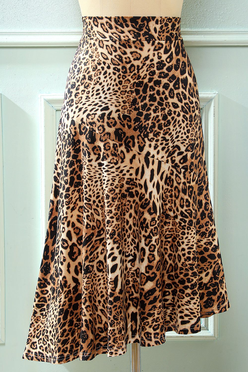Leopard Printed Skirt sold by Zapaka