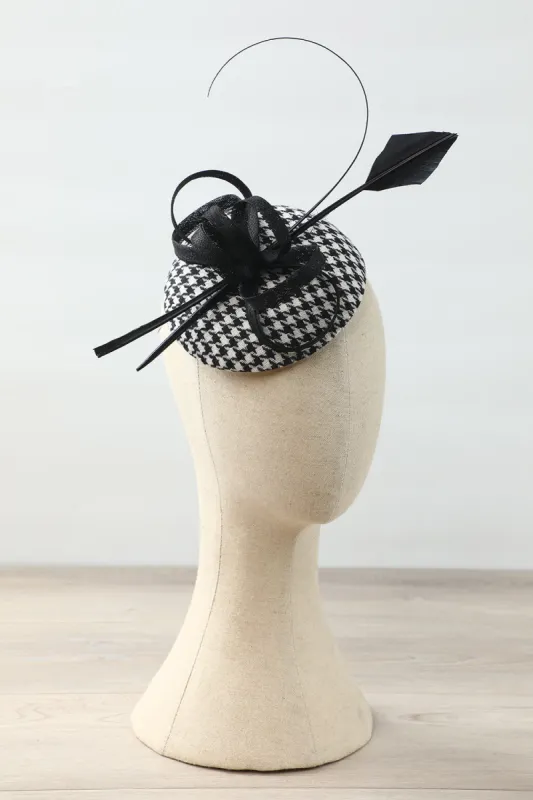 1920s Black White Grid Headpieces sold by Zapaka