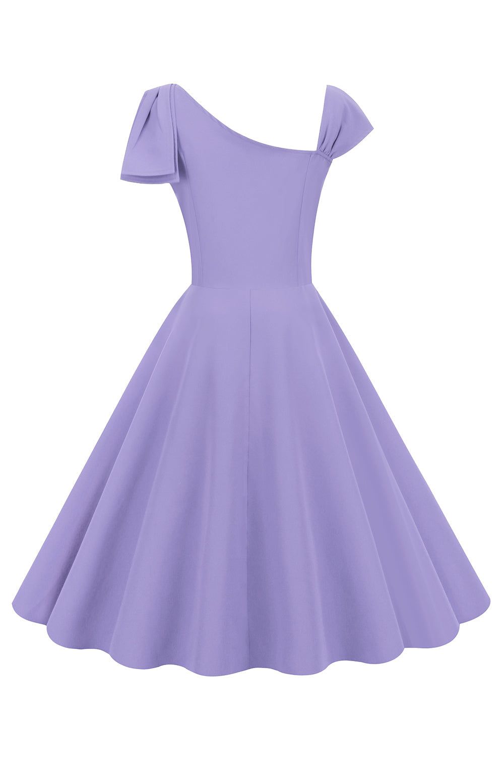 Retro Style One Shoulder Red 1950s Dress with Bowknot sold by Zapaka product image thumbnail 13