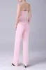 Pink 3 Pieces Lace Coat Mother of the Bride Pant Suits sold by Zapaka