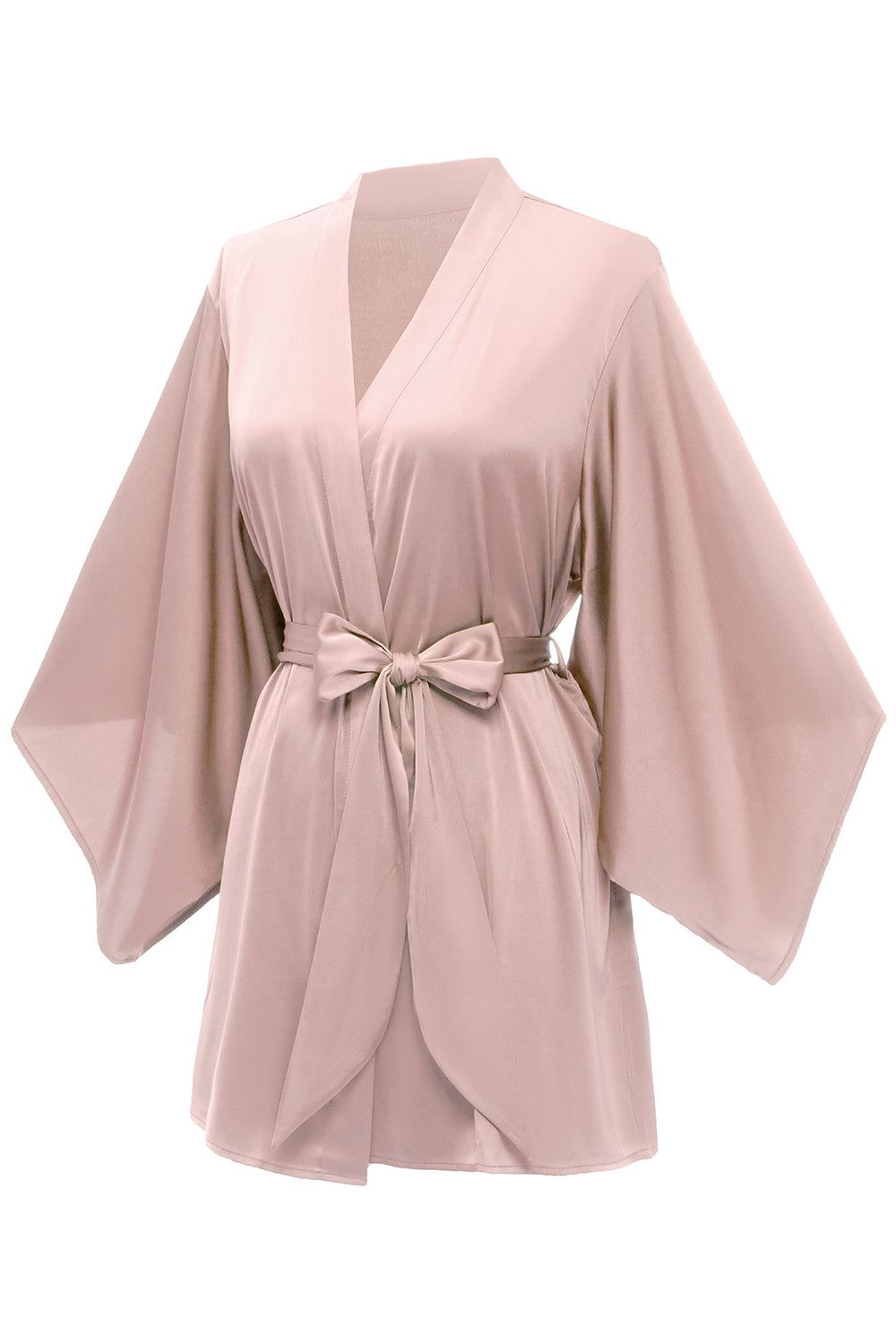 Blush Solid Bridesmaid Robe sold by Zapaka product image thumbnail 3
