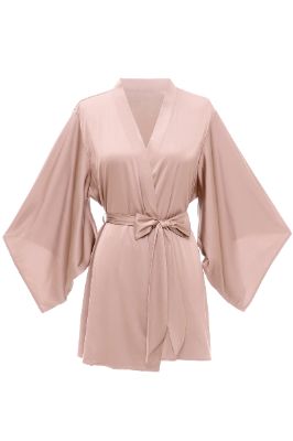 Blush Solid Bridesmaid Robe sold by Zapaka