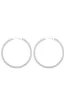 Silver Glitter Rhinestones Round Earrings sold by Zapaka