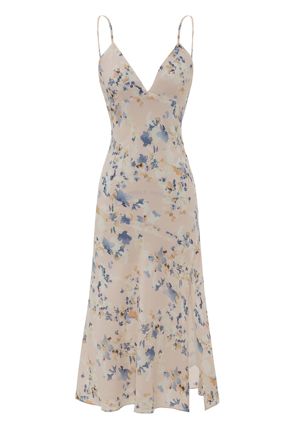 Pink Floral Boho Summer Dress with Slit sold by Zapaka