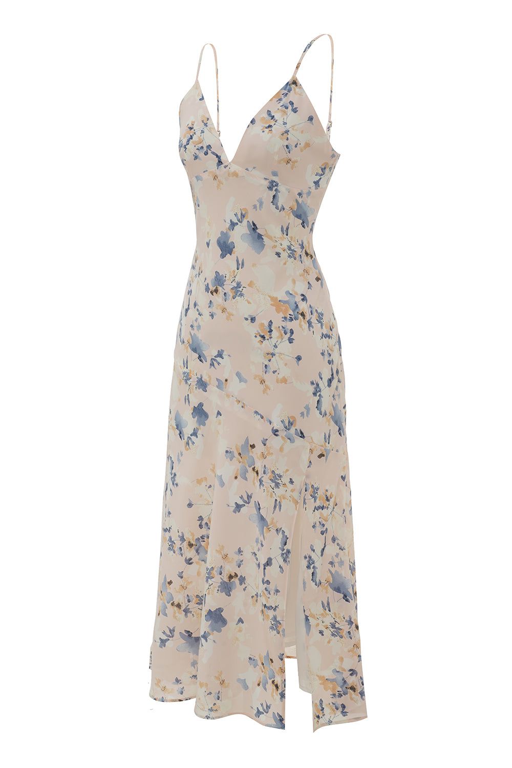 Pink Floral Boho Summer Dress with Slit sold by Zapaka product image thumbnail 3