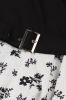 Black Floral Printed 1950s Swing Dress sold by Zapaka