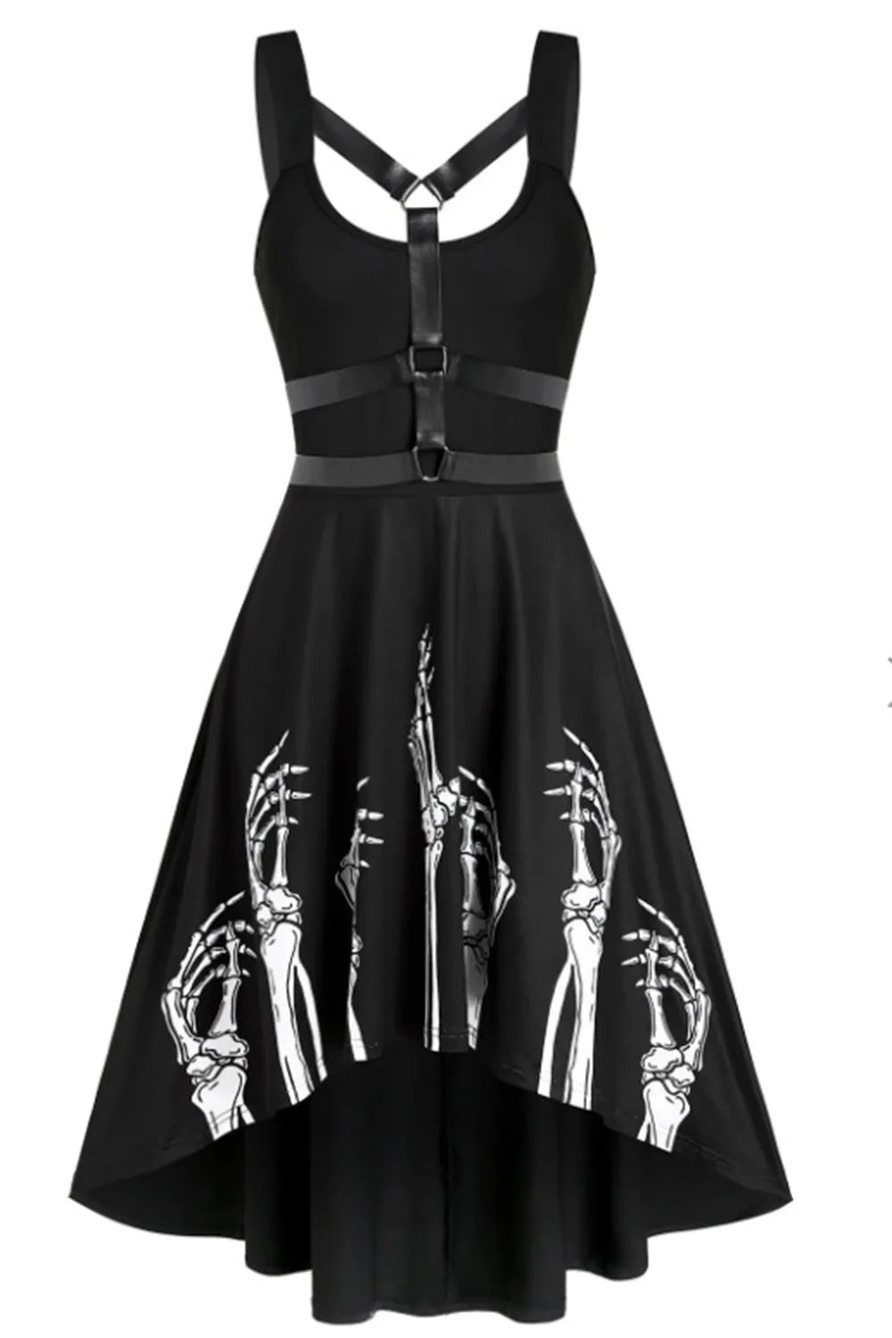 Black Scoop Neck Vintage Halloween Dress sold by Zapaka