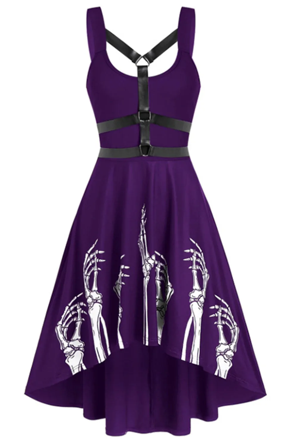 Black Scoop Neck Vintage Halloween Dress sold by Zapaka product image thumbnail 5