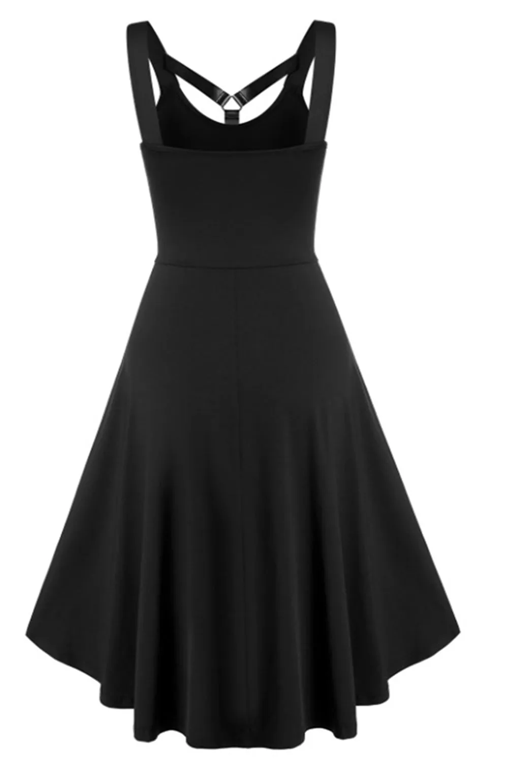 Black Scoop Neck Vintage Halloween Dress sold by Zapaka product image thumbnail 2