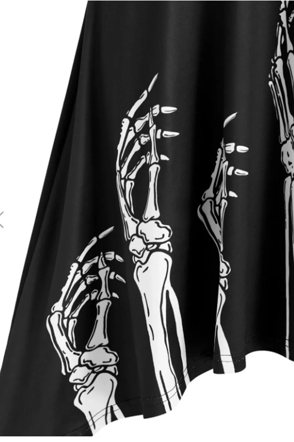 Black Scoop Neck Vintage Halloween Dress sold by Zapaka product image thumbnail 3