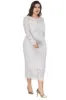 Plus Size Long Sleeves Wedding Guest Dress sold by Zapaka