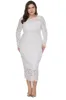 Plus Size Long Sleeves Wedding Guest Dress sold by Zapaka