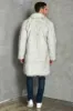 White Notched Lapel Long Faux Fur Men Coat sold by Zapaka