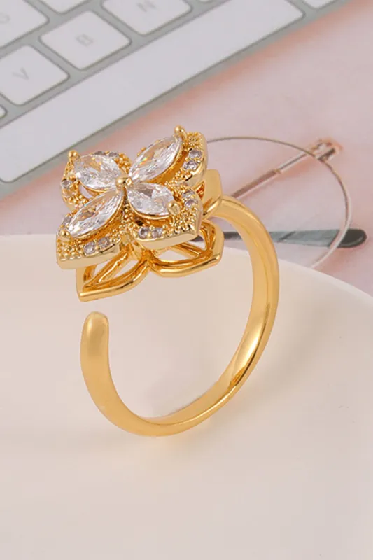 Golden Ring with Beading sold by Zapaka