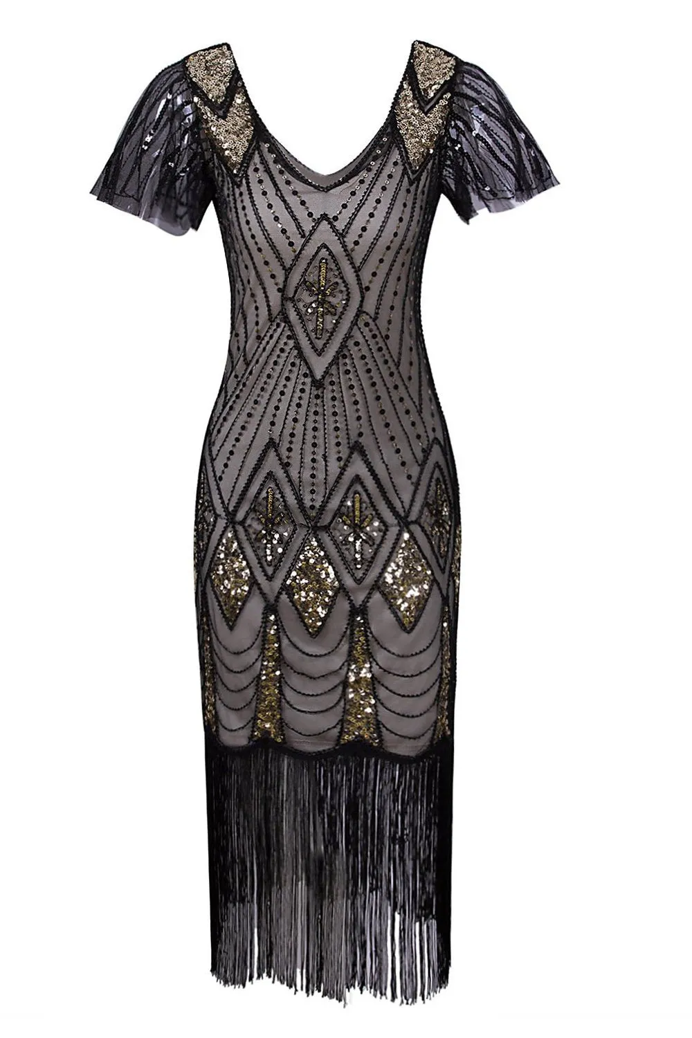 Flapper 1920s Sequins Dress sold by Zapaka product image thumbnail 3