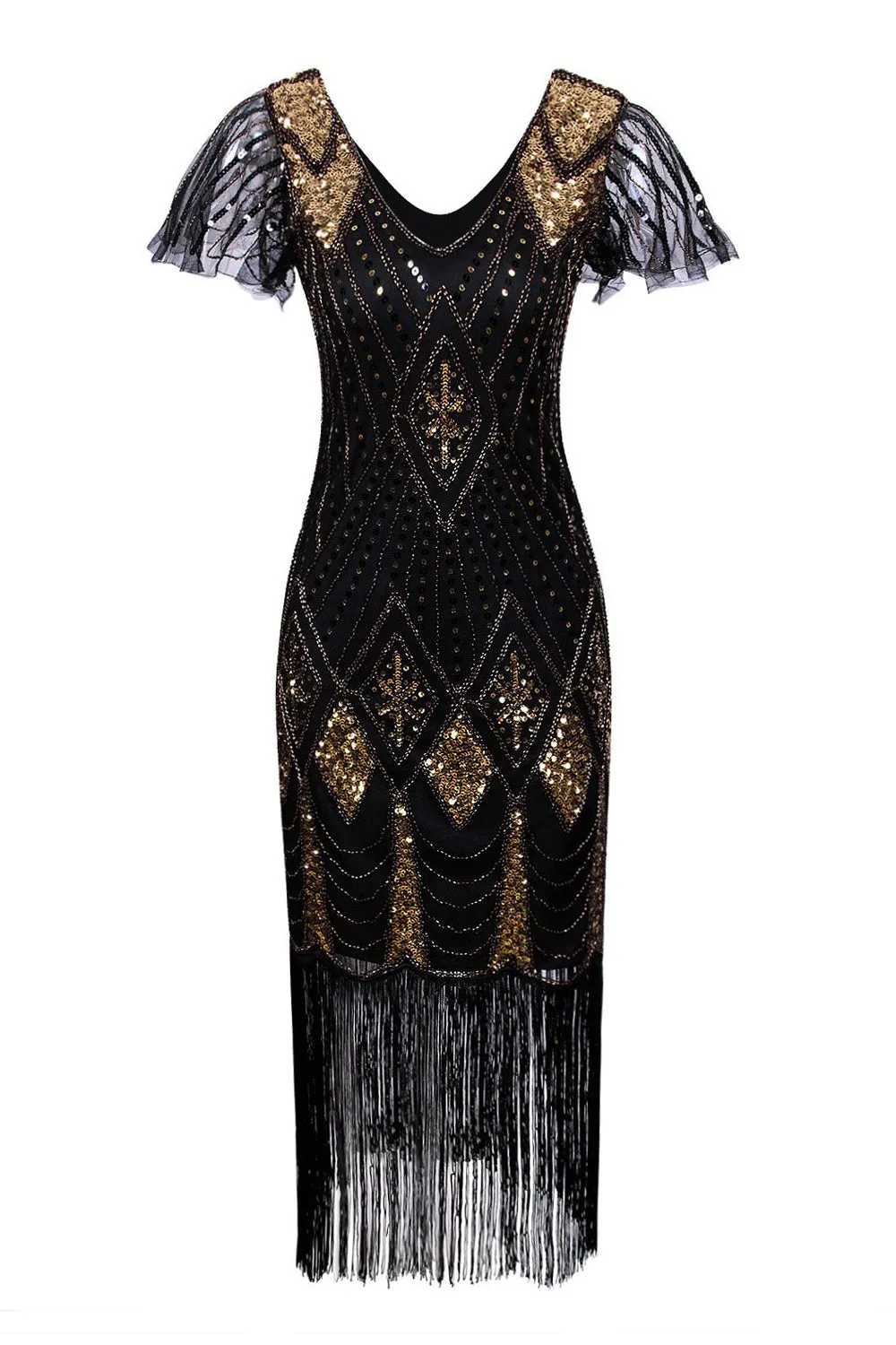 Flapper 1920s Sequins Dress sold by Zapaka