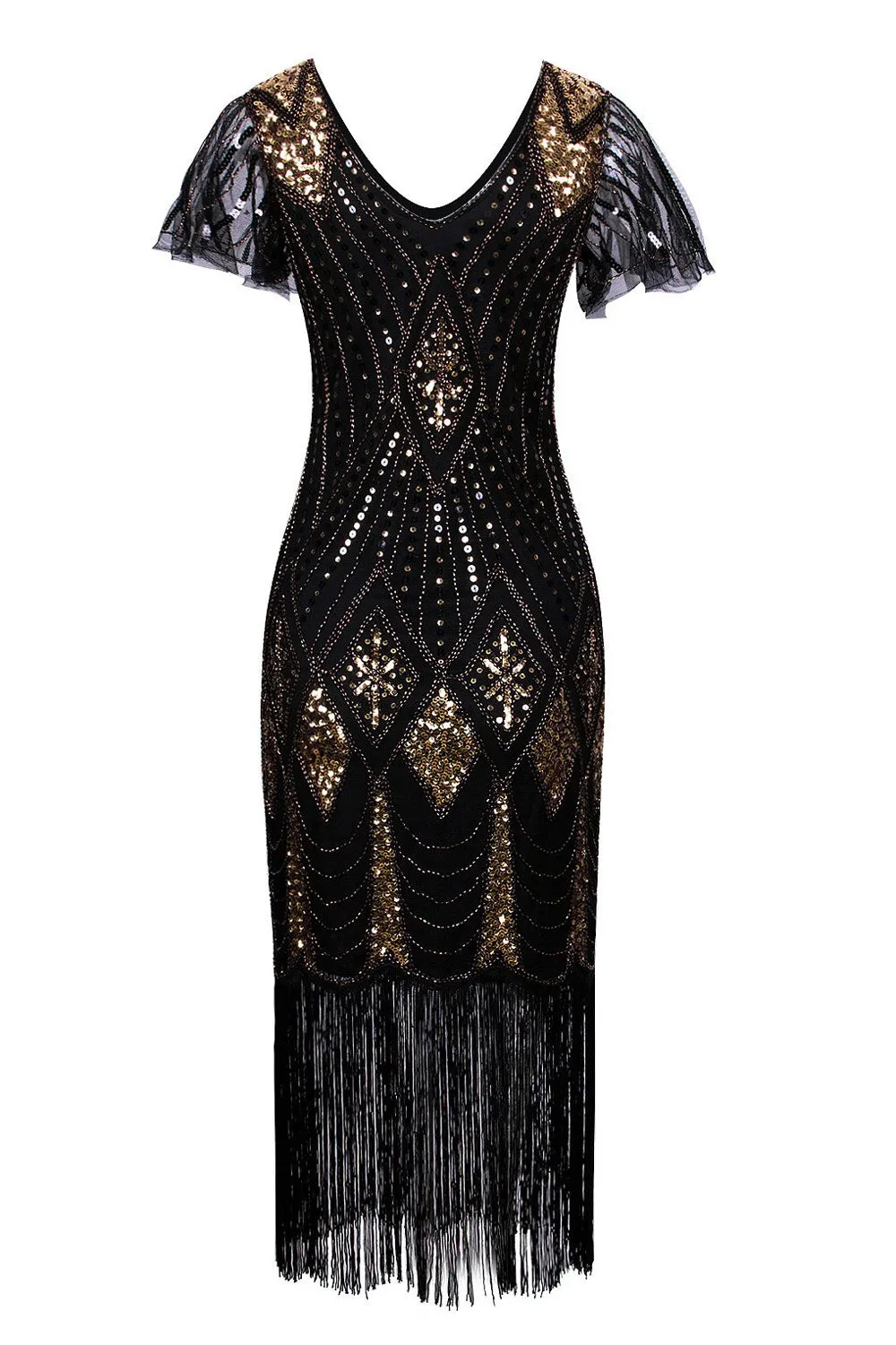 Flapper 1920s Sequins Dress sold by Zapaka product image thumbnail 2