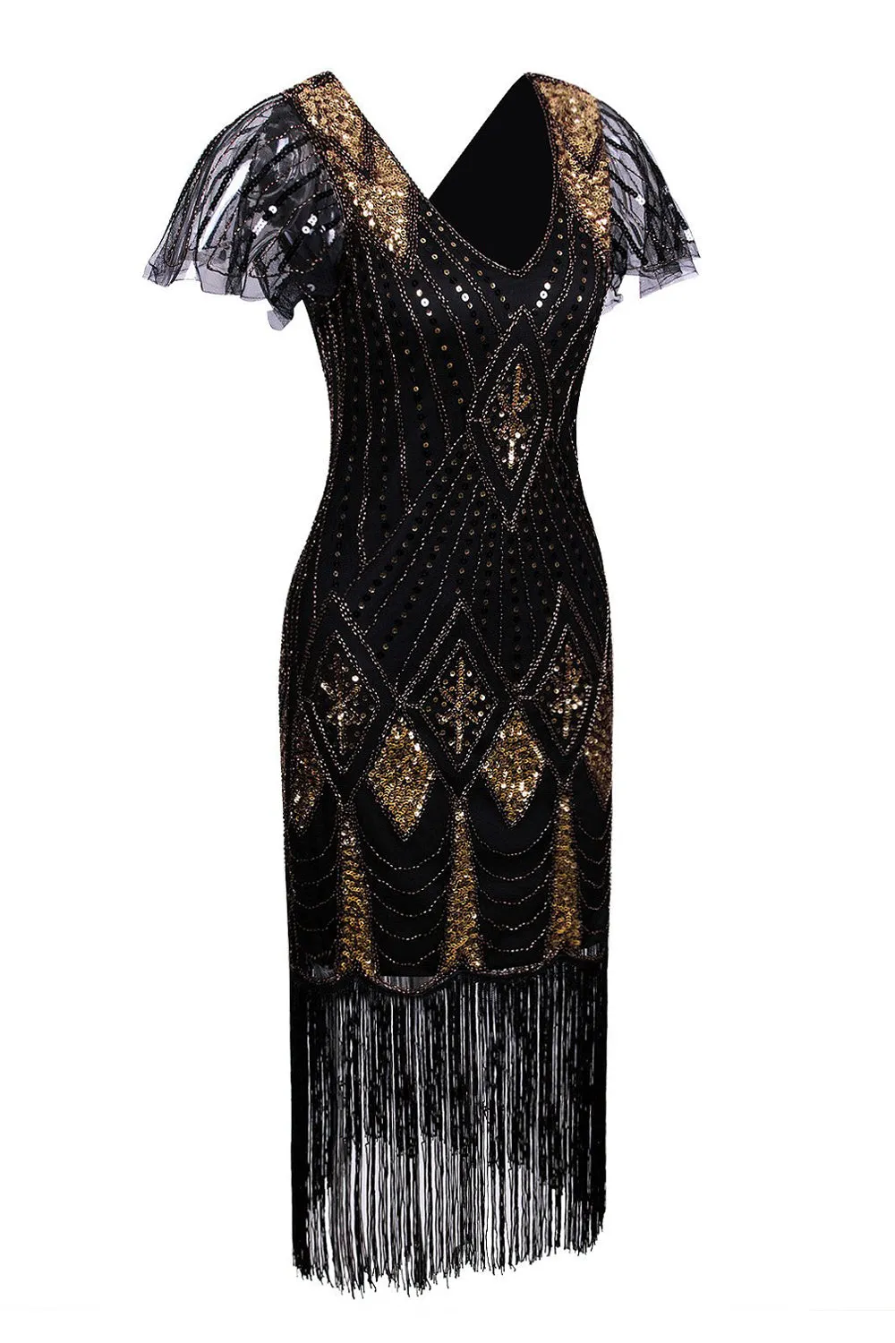 Flapper 1920s Sequins Dress sold by Zapaka product image thumbnail 5