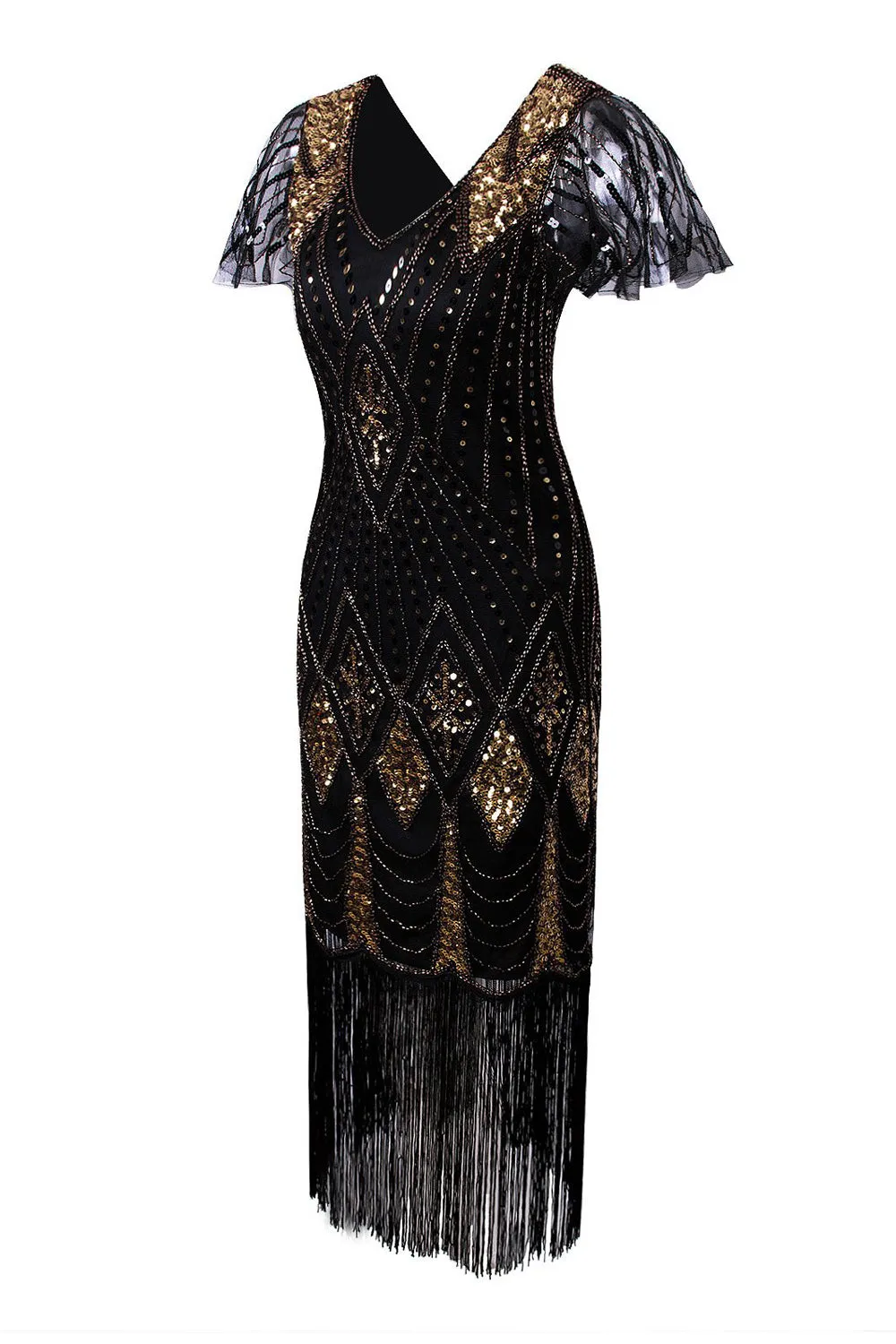Flapper 1920s Sequins Dress sold by Zapaka product image thumbnail 4