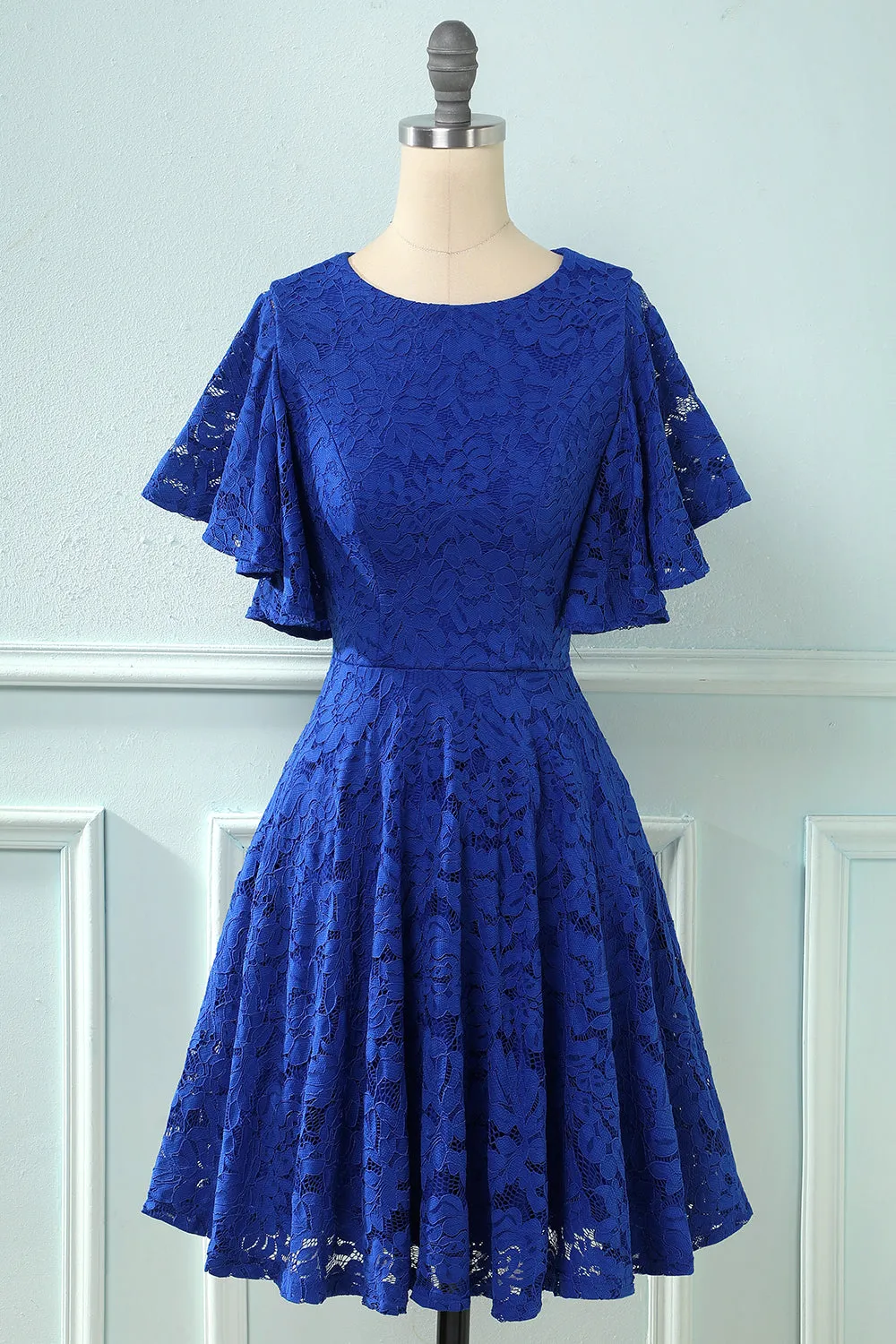 Batwing Sleeves Lace Dress sold by Zapaka product image thumbnail 5
