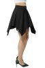 Basic Solid Stretchy High Waist A-line Flared Skater Skirt sold by Zapaka